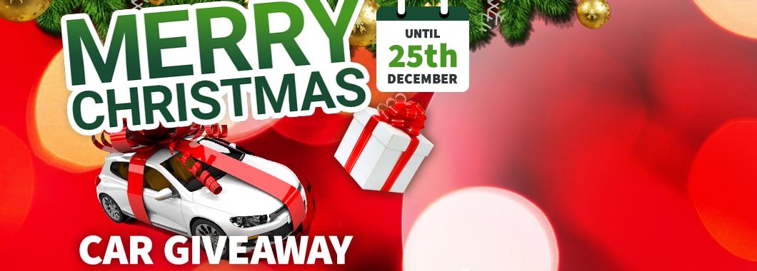 MERRY CHRISTMAS CAR GIVEAWAY UNTIL 25th DECEMBER